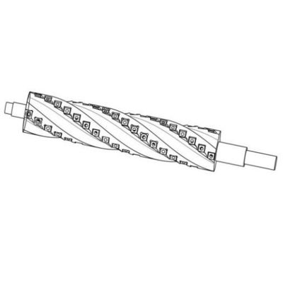 30° Cuchillo de corte 14*14*2 Cuchillo en espiral para la carpintería con cortador de aleación planado de cuatro lados