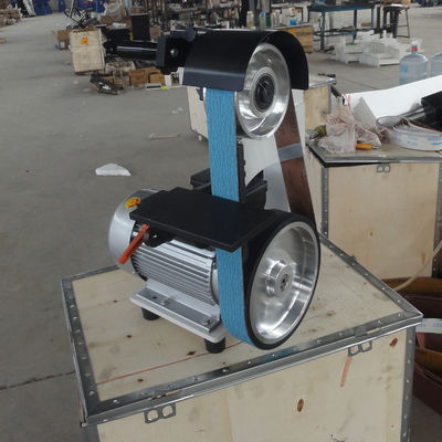 PMS1200 Grinder de cinturón industrial Sander para cuchillo Máquina de cinturón de lijación de metal de velocidad variable
