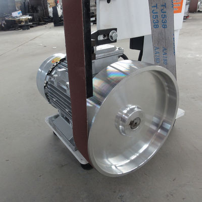PMS1200 Grinder de cinturón industrial Sander para cuchillo Máquina de cinturón de lijación de metal de velocidad variable