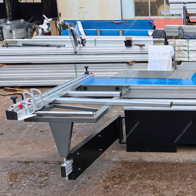 Máquina de trabajo de madera de precisión Phoenix de doble hoja de mesa corredera para cortar madera