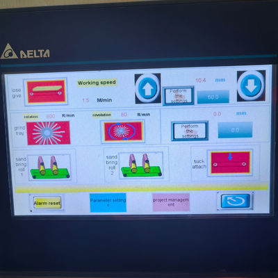 Potente máquina de lija automática de desborrado de metal de 800 mm con potencia de 7.5kw * 2