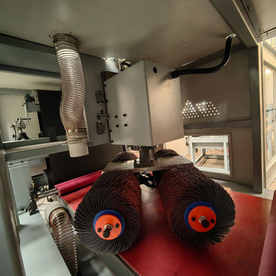 Potente máquina de lija automática de desborrado de metal de 800 mm con potencia de 7.5kw * 2