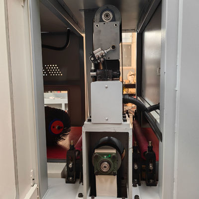 Potente máquina de lija automática de desborrado de metal de 800 mm con potencia de 7.5kw * 2
