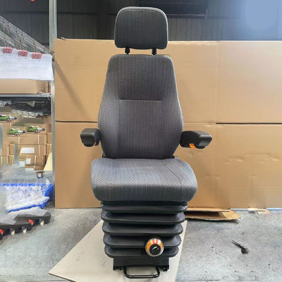 Asiento del conductor del cargador de excavadora ajustable con amortiguador mecánico y doble reposabrazos