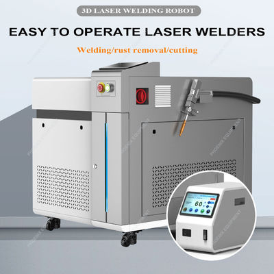 Soldadura de precisión Máquina de soldadura con láser de fibra portátil con un kit de pistola de boquillas de 1500W