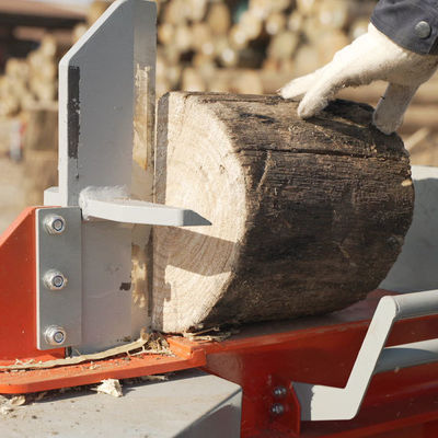 WP-182 Máquina de separación de madera hidráulica de doble cilindro para madera fuerte