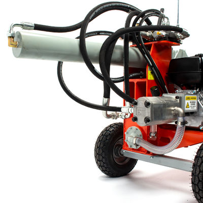 Control manual de la manija 18 toneladas hogar hidráulico doble cilindro splitter de troncos para astillado de madera