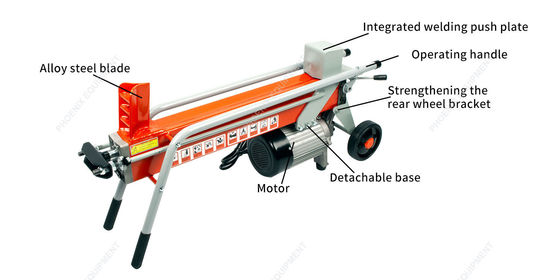 Máquina eléctrica para cortar y cortar leña Dimensión de producción 1010*285*485mm