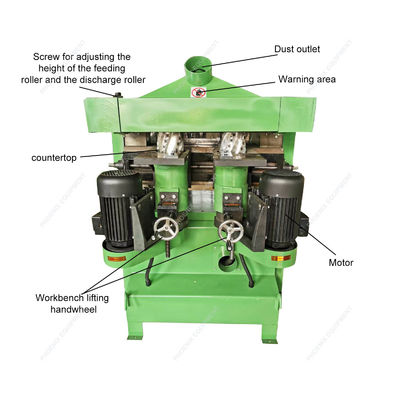 espesor de 400 mm fácil 4 lados planador moldeador planador combinado para la competición de madera