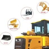 Cargador de ruedas Accesorios de hierba de agarre de hierba de cubo para mejorar la experiencia agrícola