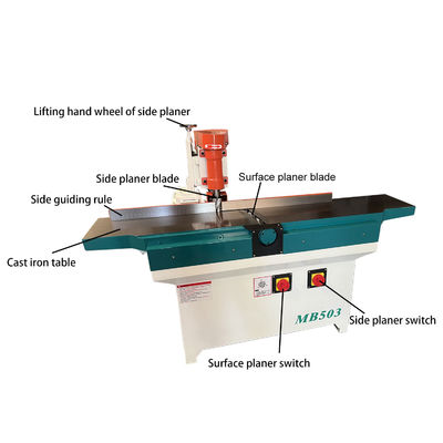 Planador de bisel de escritorio multifuncional de madera automático de 300 mm y 400 mm para la madera