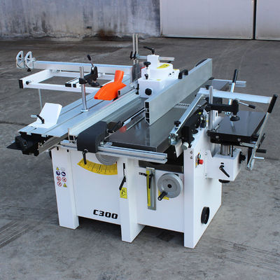 Máquina de combinación de trabajo de madera con husillo C300 para cortar madera en mesas de 300x1500 mm