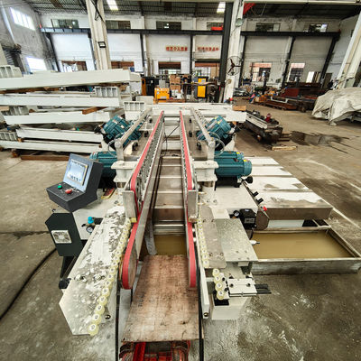Máquina automática de recolocación de vidrio inteligente CNC de doble borde recto