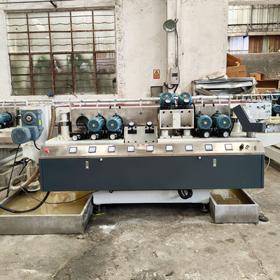 Máquina de doble filo de vidrio de tensión 380V/50Hz/3P para rectificar y pulir a una velocidad de 1-8 m/min