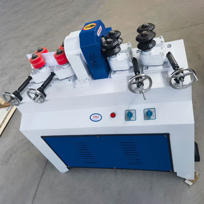 4kW de potencia Doble dentro y doble fuera de espesor ajustable máquina de rodillas redondas de madera