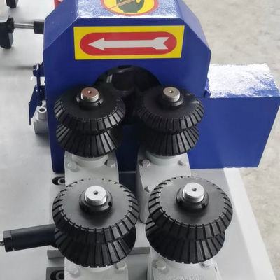 4kW de potencia Doble dentro y doble fuera de espesor ajustable máquina de rodillas redondas de madera