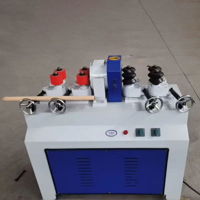 4kW de potencia Doble dentro y doble fuera de espesor ajustable máquina de rodillas redondas de madera