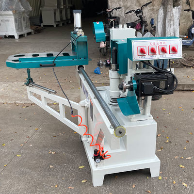 MJ105 Precisión Pneumática Máquina de tensión de cinco discos de sierra de un solo extremo Equipo de tensión recta