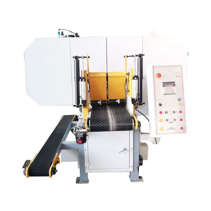 11KW-22KW Potencia del motor principal MJ400 Cortar madera Máquina de sierra horizontal con ruedas