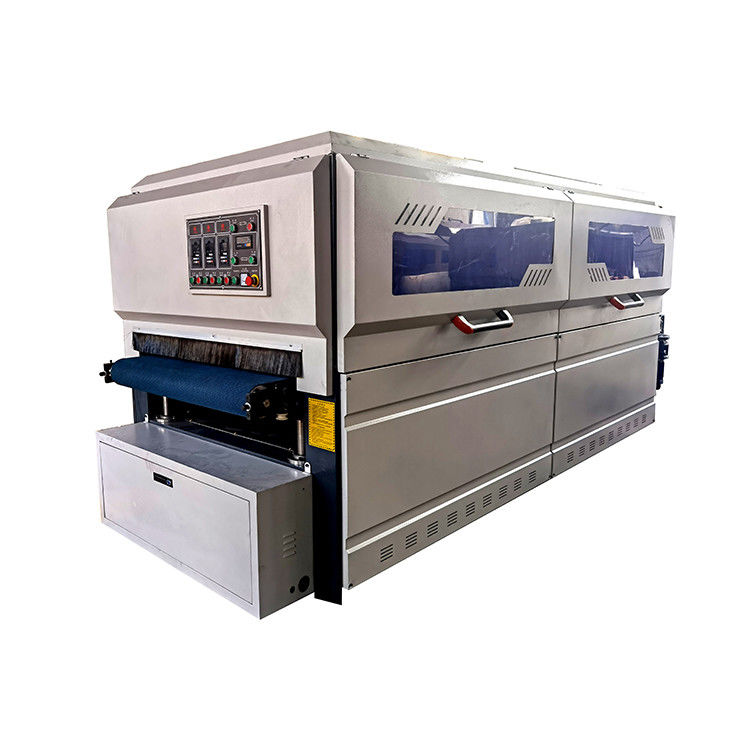Máquina de lijar con cepillo de madera de 1300 mm para pulido automático de puertas de gabinetes de cocina