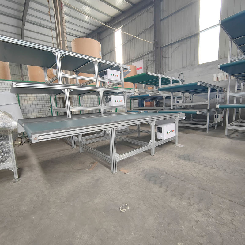 Línea de producción de madera totalmente automática mesa de corte especial con fácil operación