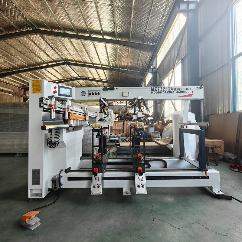 precisión MZ73213A Máquina perforadora de perforación en fila y tres filas de máquina perforadora de madera de varios ejes