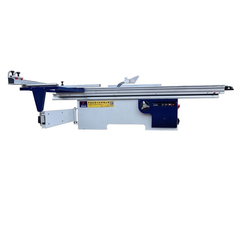 5.5KW Maquinaria para la carpintería Láminas de doble sierra Sierra de mesa corredera para 45 90 grados cortes