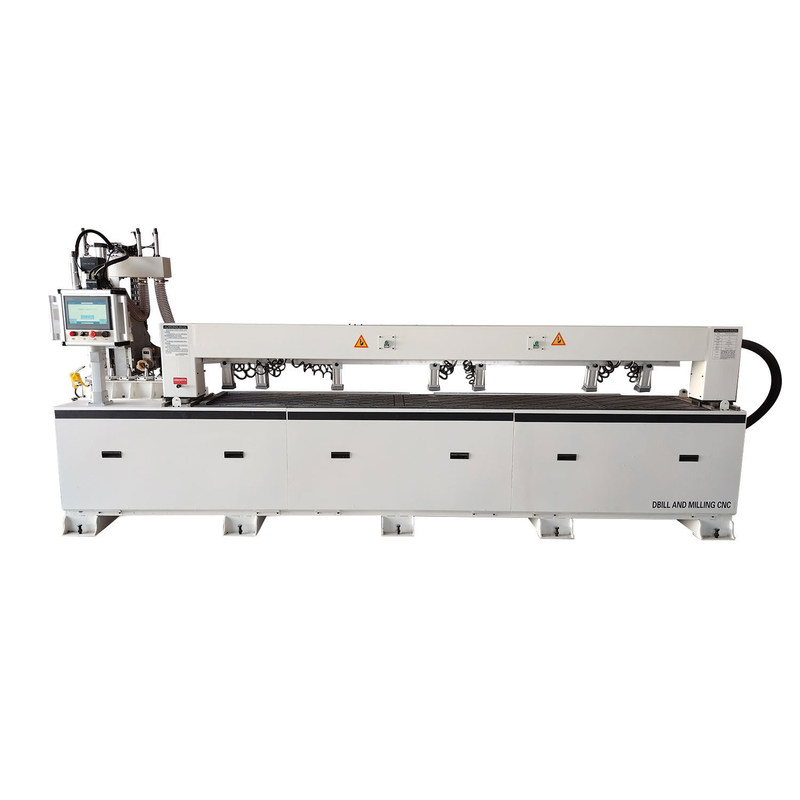 Muebles de paneles CNC Perforación y ranura Máquina integrada Centro de procesamiento de madera