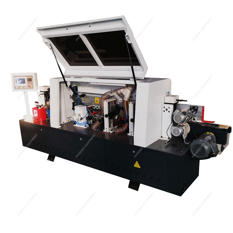 Velocidad de alimentación de los paneles de 15 m/min Máquina de bandaje de borde de PVC automática completa para la madera