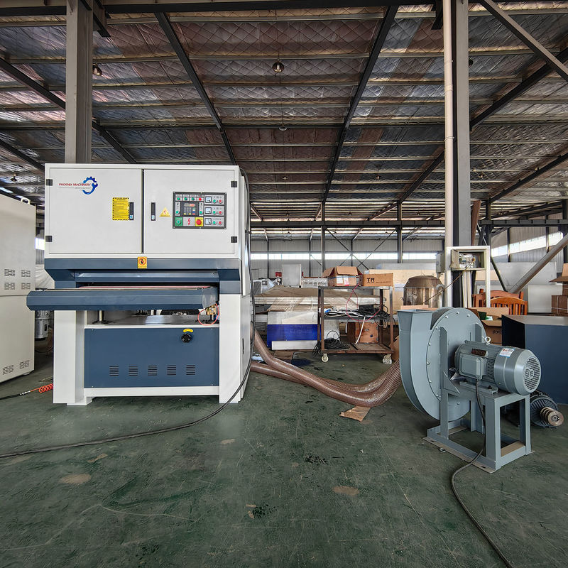Máquina de lijación por adsorción al vacío R-R1000 6-14 m/min para suelos de madera y puertas de gabinetes