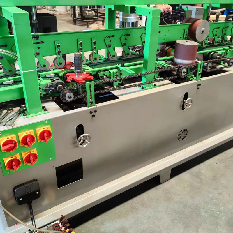 Maquina de lijadora lineal de cuatro lados para el tratamiento de la superficie de la pieza de trabajo