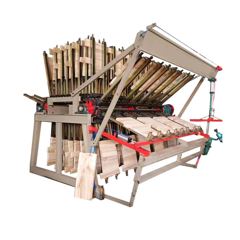 Peso KG 2000 kg MY2500B-20 Máquina de composición semiautomática de 20 filas Portador de pinzas de madera para madera sólida