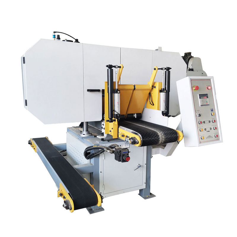 Potencia total 17.22kw Maquinaria de trabajo de madera Máquina de sierra de banda horizontal totalmente automática
