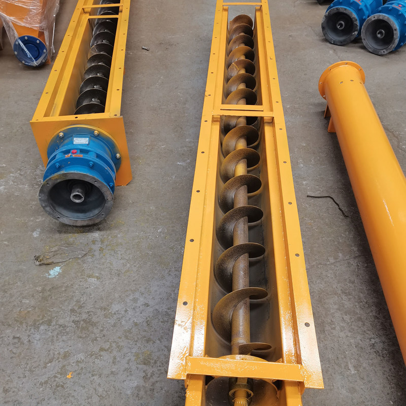Trabajo continuo de alta capacidad TDLXU330-5 transportador de tornillo industrial sin eje en forma de U