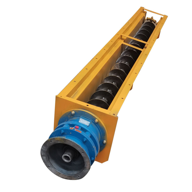 Transportador de tornillo de acero personalizado TDLXU330-5 con longitud de 5900 mm y máquinas de llave de motor