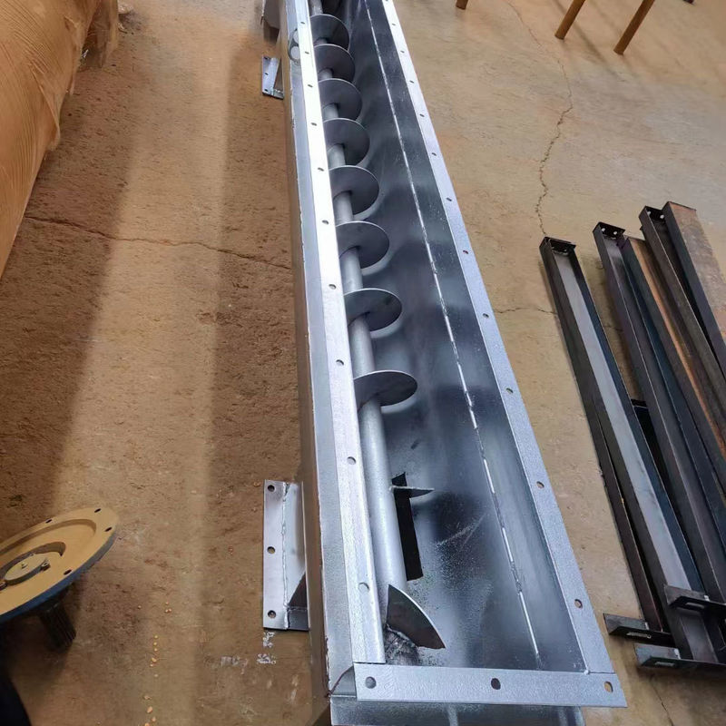 Conveyor de tornillo de grano en forma de U de 5000*350*460 mm para el transporte de trigo maíz arroz arroz arroz