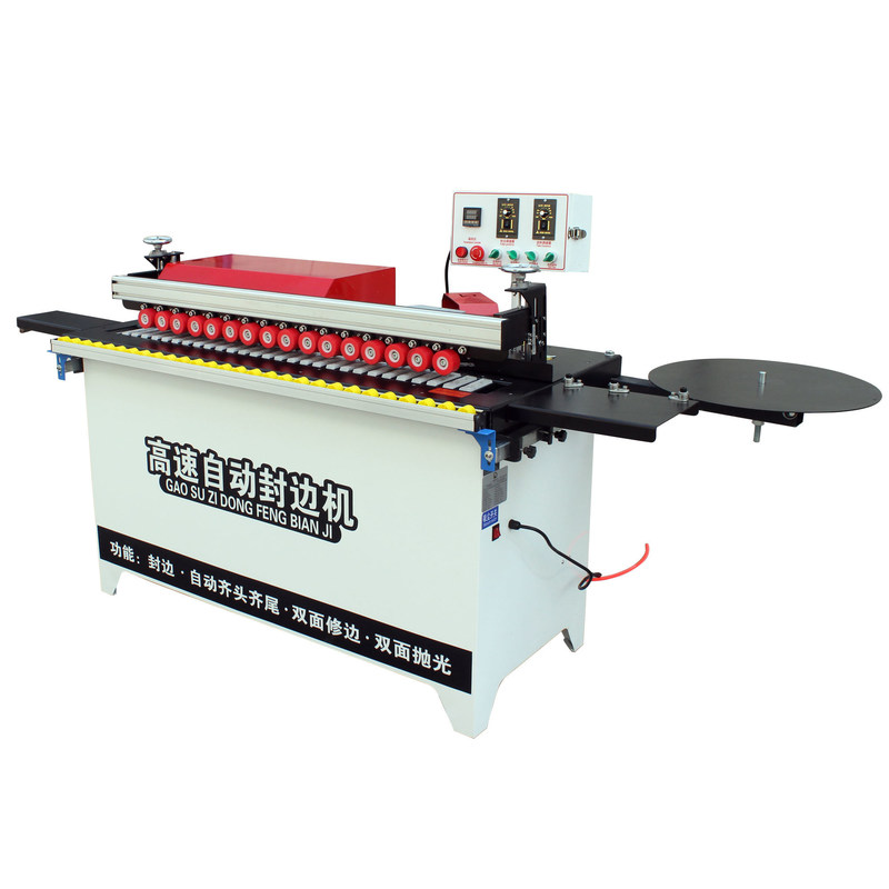 Máquina de bandaje de borde para gabinete Melamina Máquina automática de bandaje de borde para madera