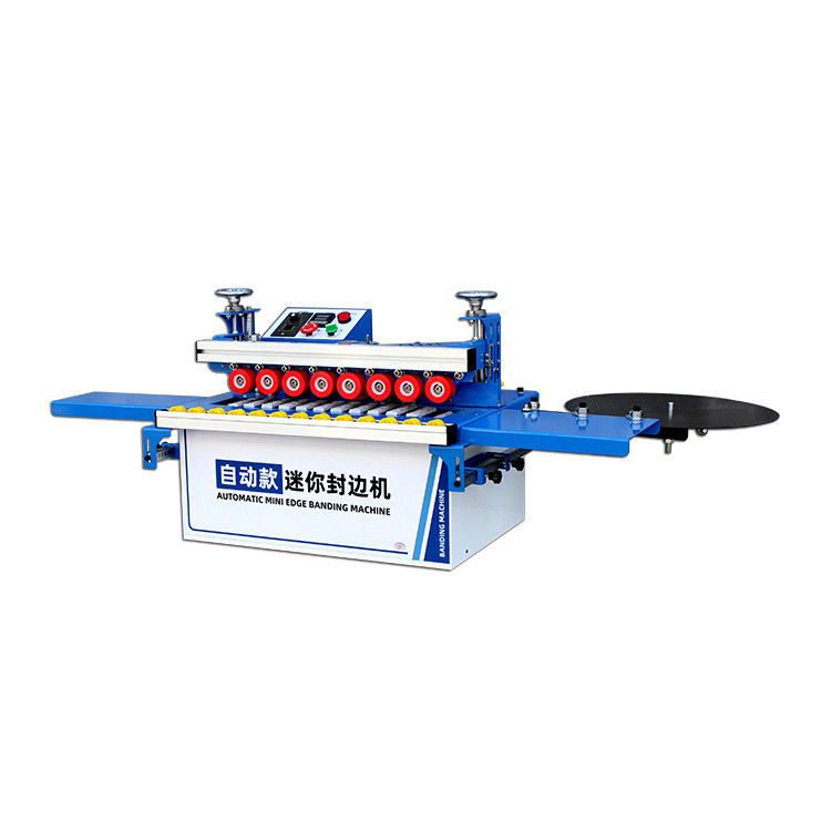 Máquina portátil de bandaje de borde de alta productividad con pegado automático y pulido de recorte