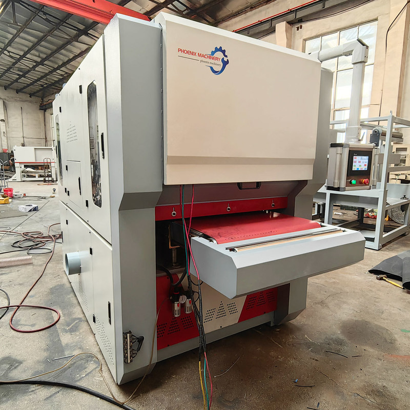 2700 KG Peso R-G4-R800 Máquina de pulido automática para desborrar y descamfar metales planos