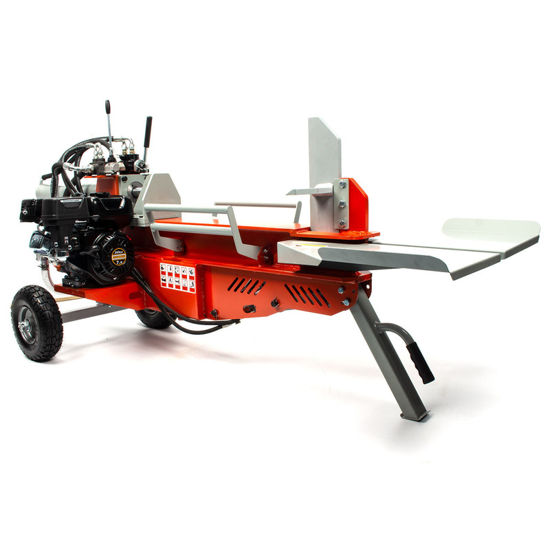 Control manual de la manija 18 toneladas hogar hidráulico doble cilindro splitter de troncos para astillado de madera