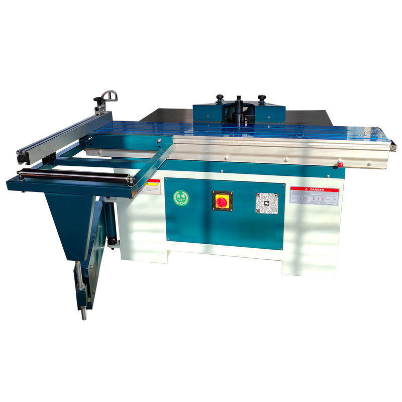 Máquina de fresado de puertas de madera maciza y MDF con moldeador de huso de mesa deslizante de eje único