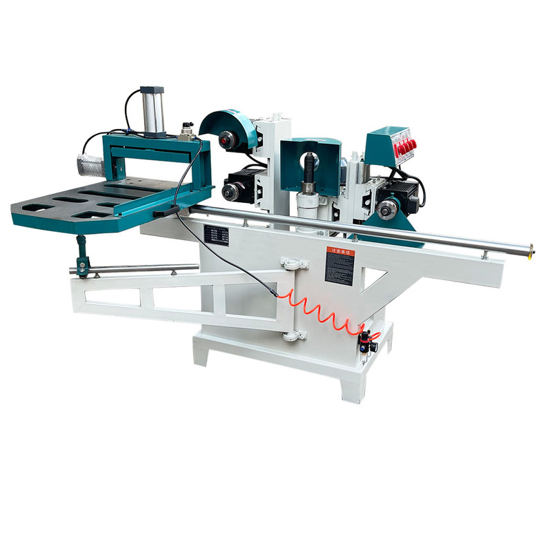 MJ105 Precisión Pneumática Máquina de tensión de cinco discos de sierra de un solo extremo Equipo de tensión recta