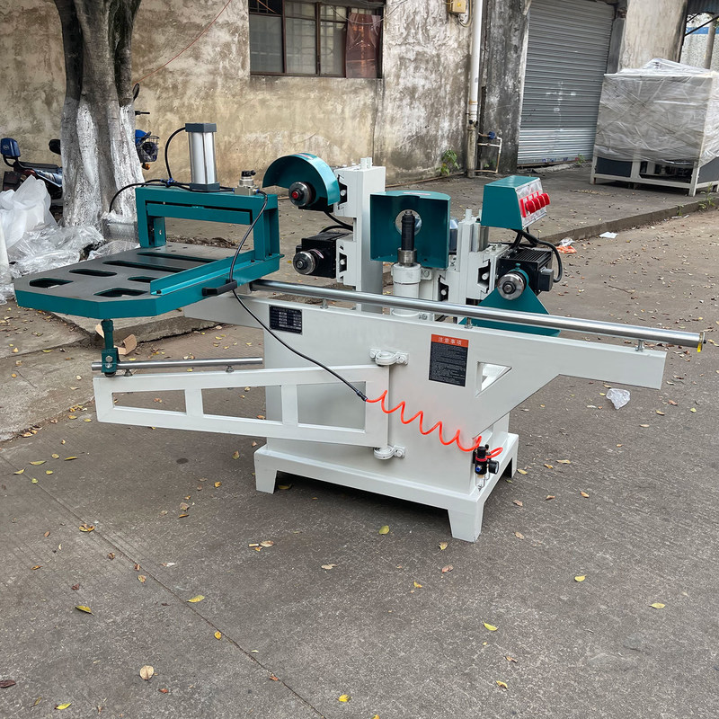MJ105 Máquina de moldeo de madera cuadrada de doble guía con 5 hojas de sierra 7.7kw Peso 380KG